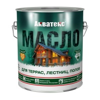 Масло для террас, лестниц, полов АКВАТЕКС Тик 2,5 л
