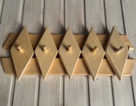 Вешалка Большой Ромб 5 крючков липа 