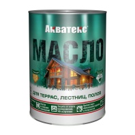 Масло для террас, лестниц, полов АКВАТЕКС Тик 0,75 л