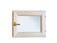 Оконный блок 400*500 мм сосна (со стеклом и фурнитурой)